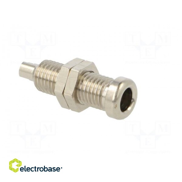 Socket | 4mm banana | 16A | 60VDC | nickel plated | screw | 22mm фото 8