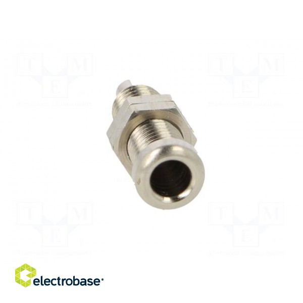 Socket | 4mm banana | 16A | 60VDC | nickel plated | screw | 22mm фото 9