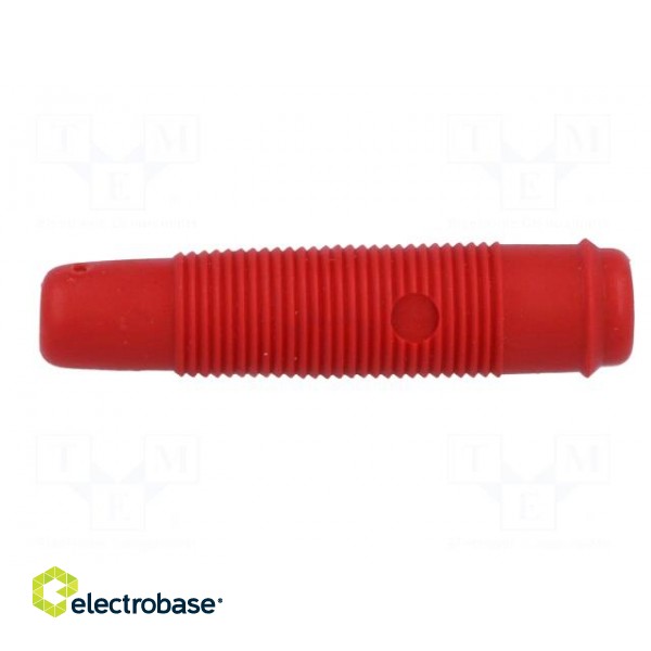 Socket | 4mm banana | 16A | 60VDC | red | nickel plated | on cable | 3mΩ image 7