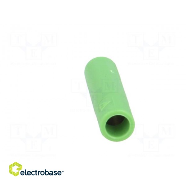 Socket | 4mm banana | 20A | 1kV | 1kVAC | 29.5mm | green | nickel plated image 5