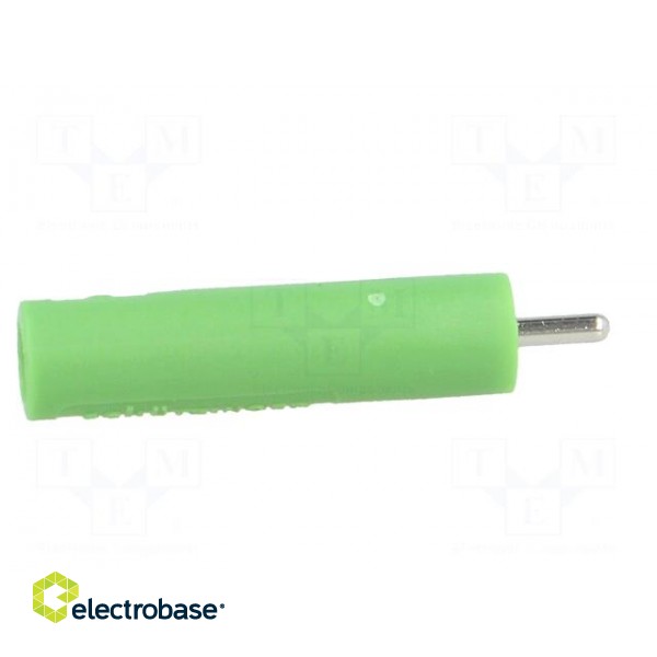 Socket | 4mm banana | 20A | 1kVAC | green | nickel plated | -25÷80°C image 7
