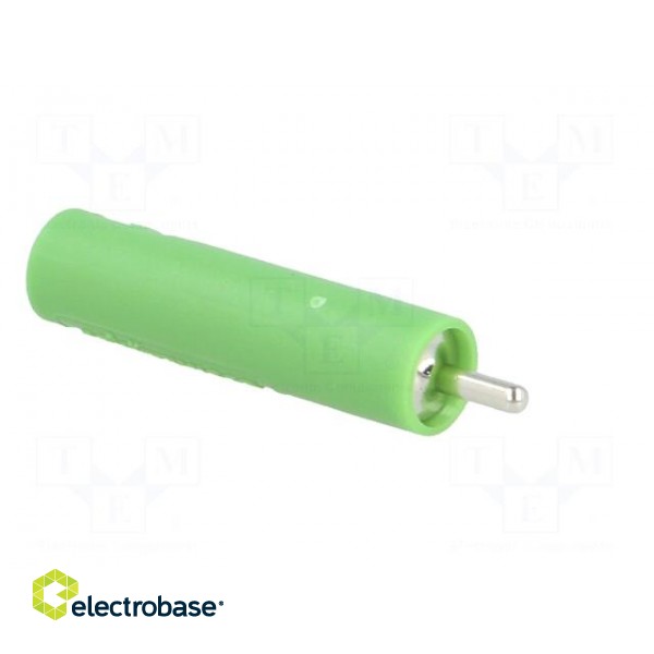Socket | 4mm banana | 20A | 1kV | 1kVAC | 29.5mm | green | nickel plated image 8