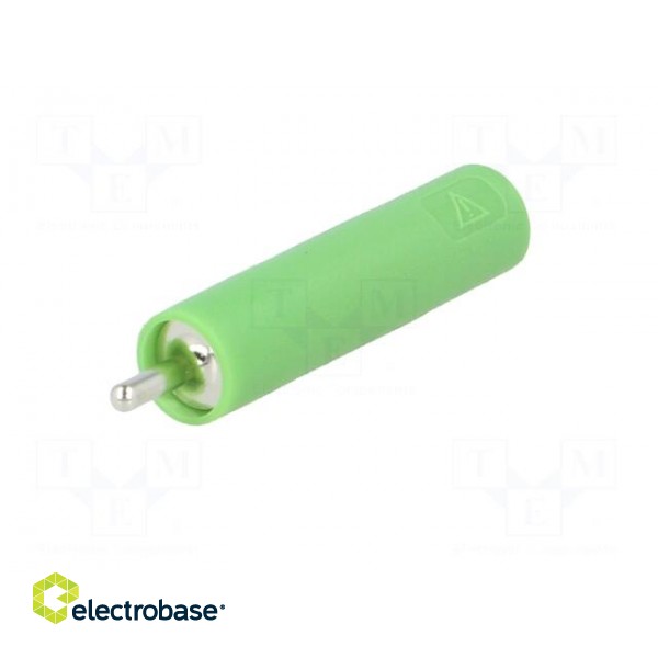 Socket | 4mm banana | 20A | 1kVAC | green | nickel plated | -25÷80°C image 2