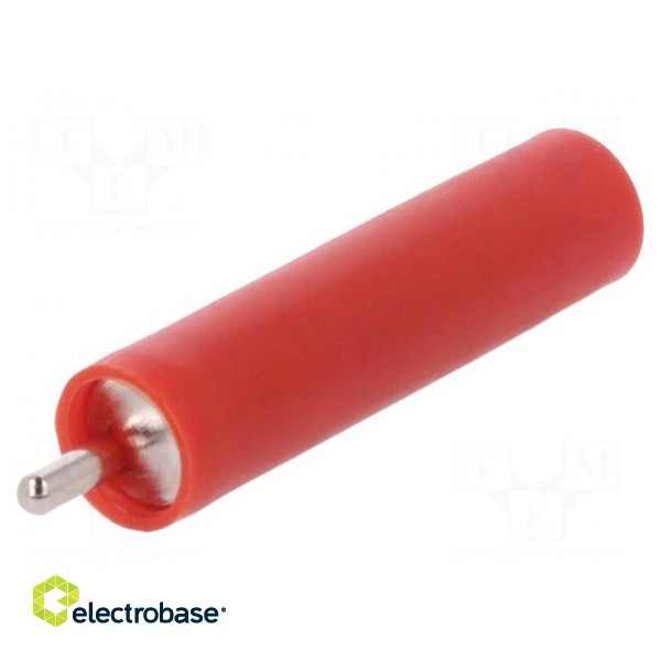 Socket | 4mm banana | 20A | 1kVAC | red | nickel plated | -25÷80°C | 10mΩ image 1