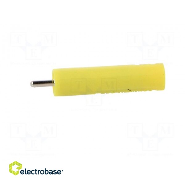 Socket | 4mm banana | 20A | 1kV | 1kVAC | 29.5mm | yellow | nickel plated image 3