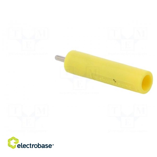 Socket | 4mm banana | 20A | 1kV | 1kVAC | 29.5mm | yellow | nickel plated image 4