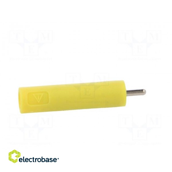 Socket | 4mm banana | 20A | 1kVAC | yellow | nickel plated | -25÷80°C фото 7