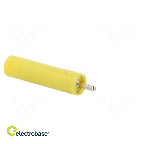 Socket | 4mm banana | 20A | 1kV | 1kVAC | 29.5mm | yellow | nickel plated image 8