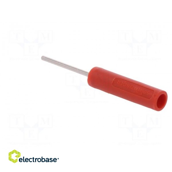 Socket | 4mm banana | 20A | 1kVAC | red | nickel plated | -25÷80°C | 10mΩ image 4