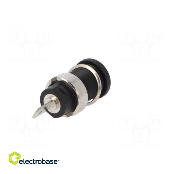 Socket | 4mm banana | 24A | 1000VDC | 24.5mm | black | nickel plated image 6