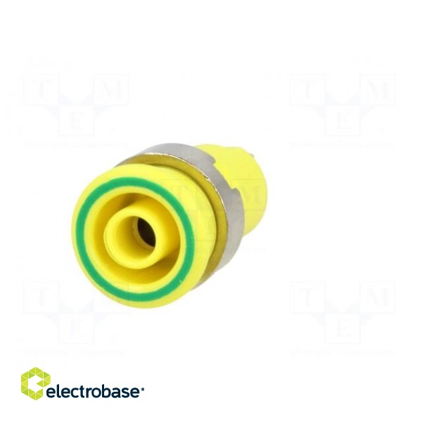 Socket | 4mm banana | 24A | 1kV | Cutout: Ø12.2mm | yellow-green image 9