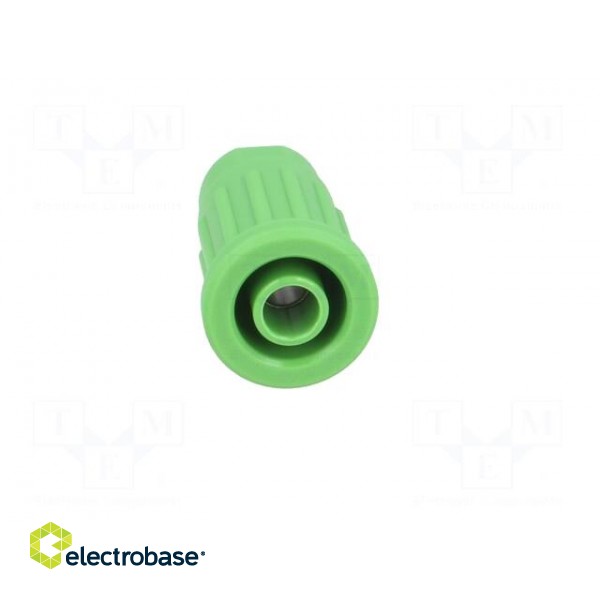 Socket | 4mm banana | 24A | 1kV | green | push-in | 33mm | -25÷80°C | 5mΩ paveikslėlis 9