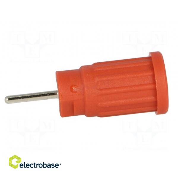 Socket | 4mm banana | 24A | 1kV | red | nickel plated | on panel,push-in image 7