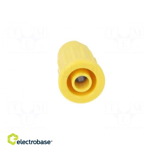 Socket | 4mm banana | 24A | 1kV | yellow | push-in | 33mm | -25÷80°C | 5mΩ фото 9