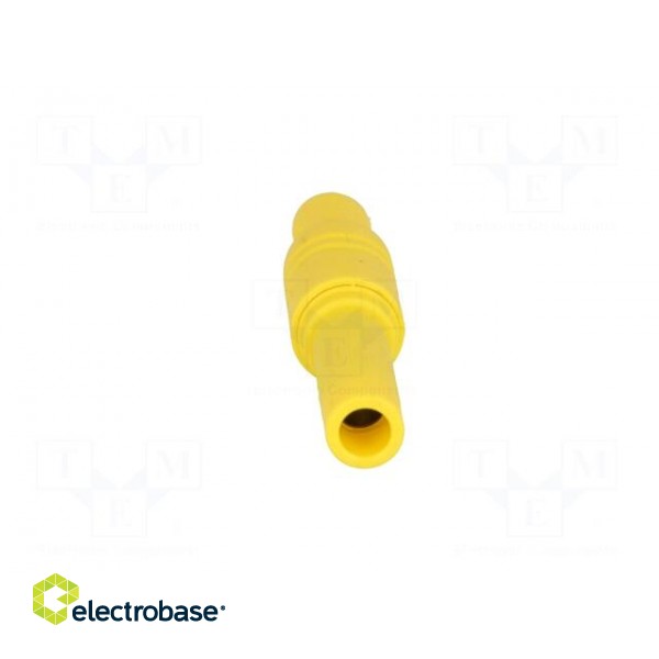 Socket | 4mm banana | 24A | 1kVDC | yellow | screw image 9