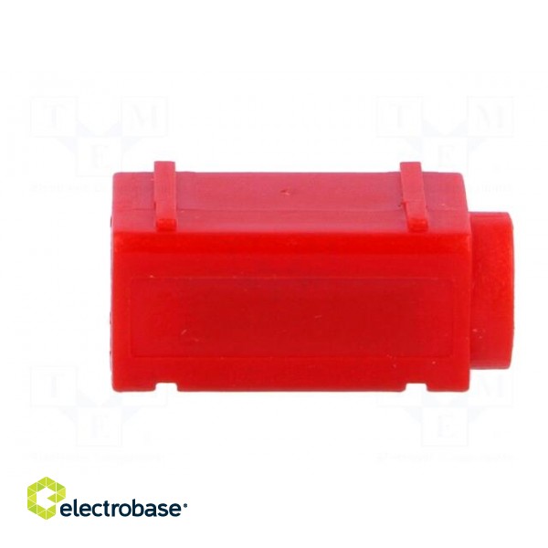 Socket | 4mm banana | 24A | 60VDC | red | silver plated | PCB | insulated image 7