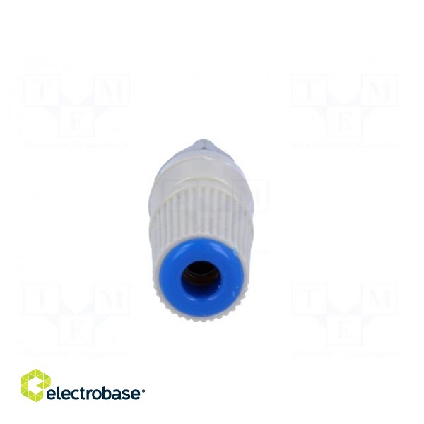 Socket | 4mm banana | 24A | blue | nickel plated | screw,on panel | 45mm image 9