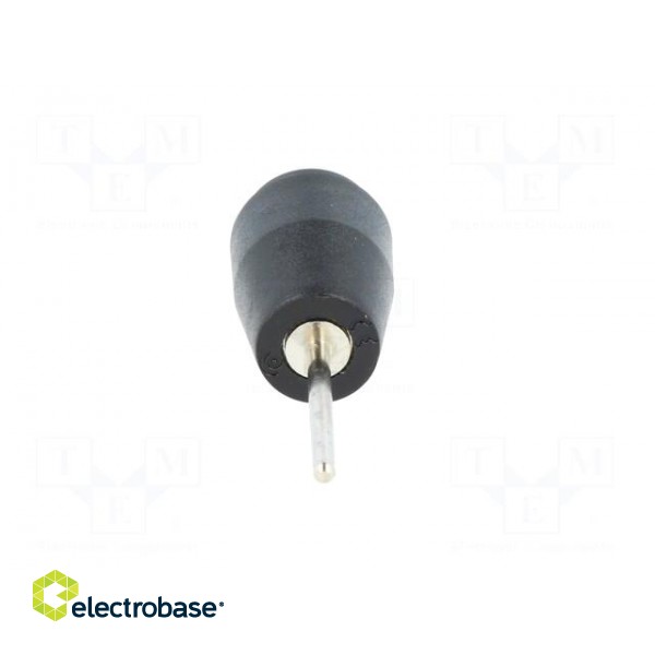 Socket | 4mm banana | 25A | 1kVDC | black | PCB | Connection: soldering paveikslėlis 5