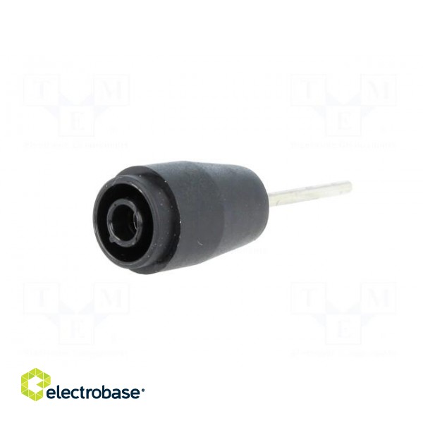 Socket | 4mm banana | 25A | 1kVDC | black | PCB | Connection: soldering image 2