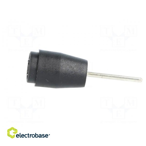 Socket | 4mm banana | 25A | 1kVDC | black | PCB | Connection: soldering paveikslėlis 3