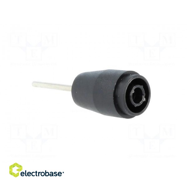 Socket | 4mm banana | 25A | 1kVDC | black | PCB | Connection: soldering image 8