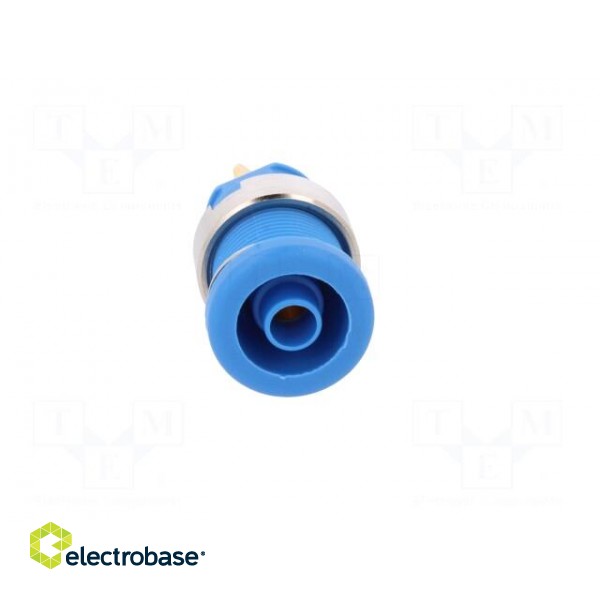 Socket | 4mm banana | 25A | 1kVDC | blue | gold-plated | screw | 32mm | 5mΩ image 9