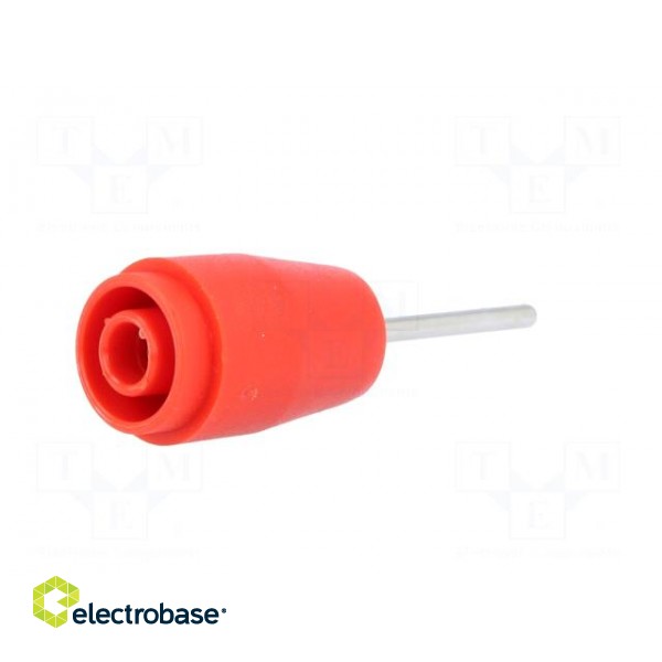 Socket | 4mm banana | 25A | 1kVDC | red | PCB | Connection: soldering image 2