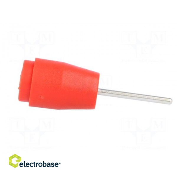 Socket | 4mm banana | 25A | 1kVDC | red | PCB | Connection: soldering image 3