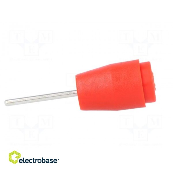 Socket | 4mm banana | 25A | 1kVDC | red | PCB | Connection: soldering фото 7