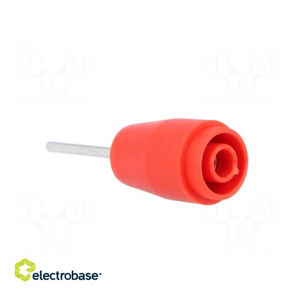 Socket | 4mm banana | 25A | 1kVDC | red | PCB | Connection: soldered | 5mΩ image 8