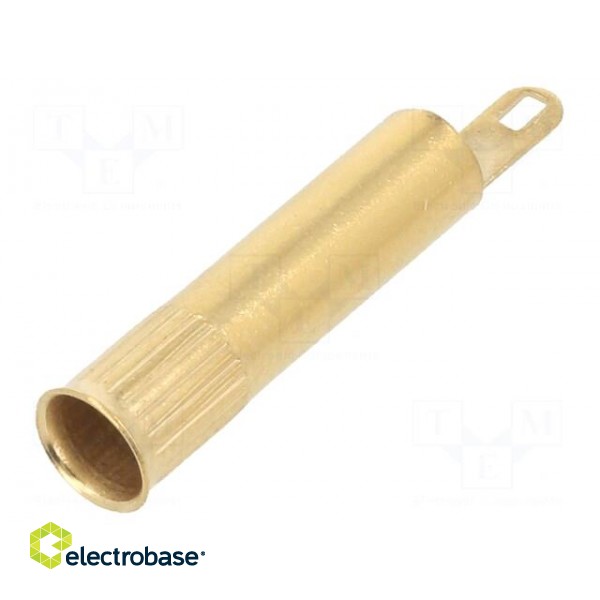 Socket | 4mm banana | 25A | 30VAC | 60VDC | gold-plated | non-insulated