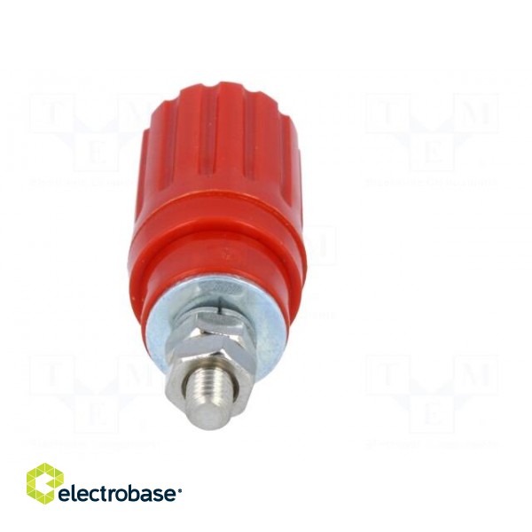 Socket | 4mm banana | 25A | red | insulated | crimped image 5