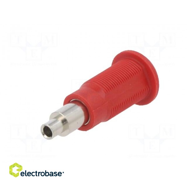 Socket | 4mm banana | 25A | red | nickel plated | Overall len: 26mm image 6