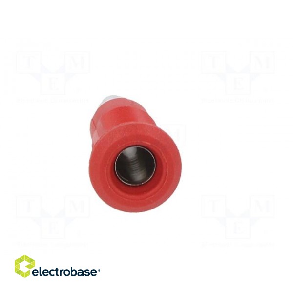 Socket | 4mm banana | 25A | red | nickel plated | Overall len: 26mm image 9