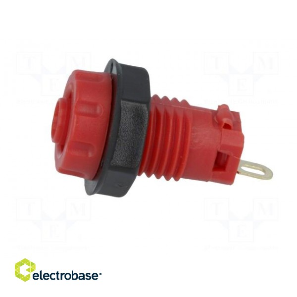 Socket | 4mm banana | 30A | 1kVDC | red image 3