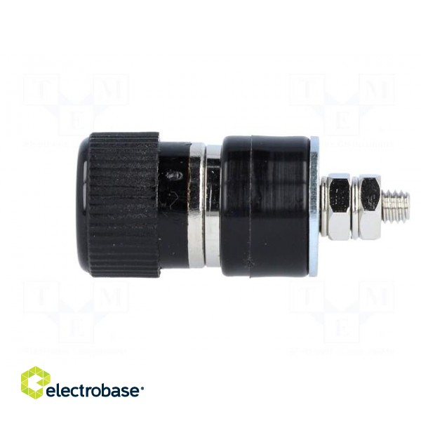 Socket | 4mm banana | 30A | 60VDC | black | nickel plated | -10÷80°C image 3