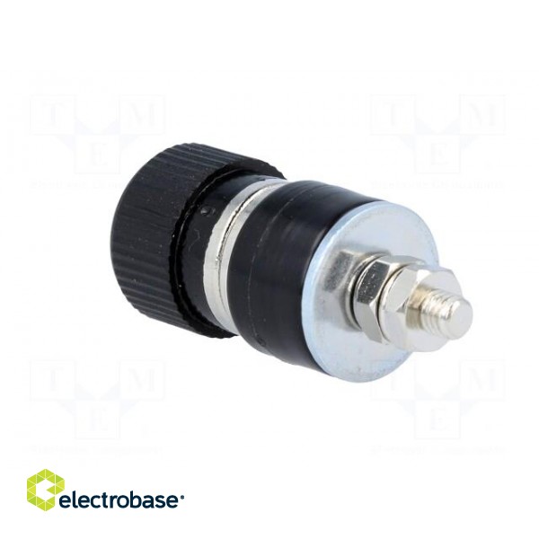 Socket | 4mm banana | 30A | 60VDC | black | nickel plated | -10÷80°C image 4