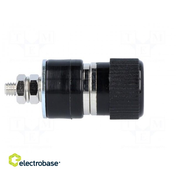 Socket | 4mm banana | 30A | 60VDC | black | nickel plated | -10÷80°C image 7