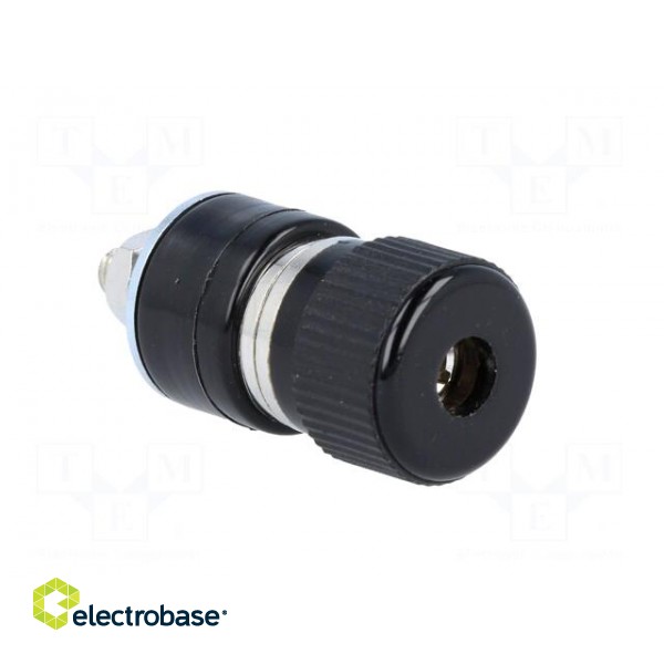 Socket | 4mm banana | 30A | 60VDC | black | nickel plated | -10÷80°C image 8