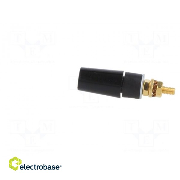 Socket | 4mm banana | 32A | 1kV | black | gold-plated | insulated image 3