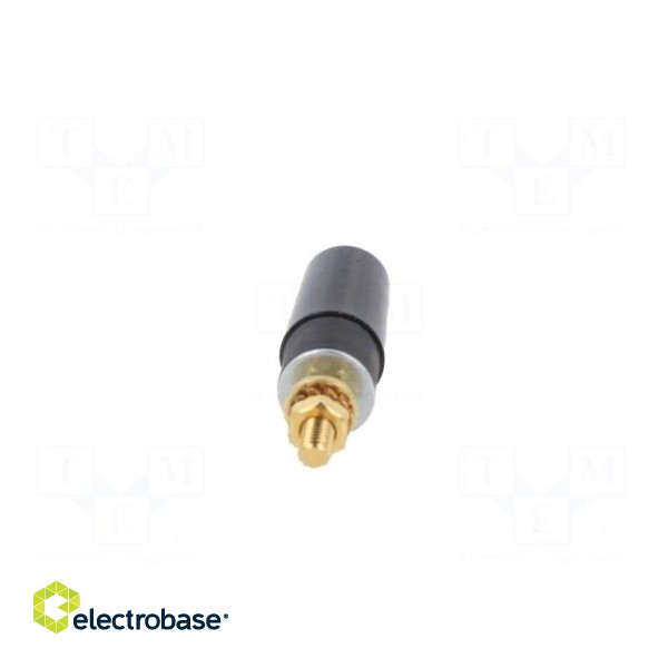 Socket | 4mm banana | 32A | 1kV | black | gold-plated | insulated image 5