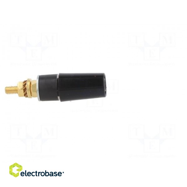 Socket | 4mm banana | 32A | 1kV | black | gold-plated | insulated image 7