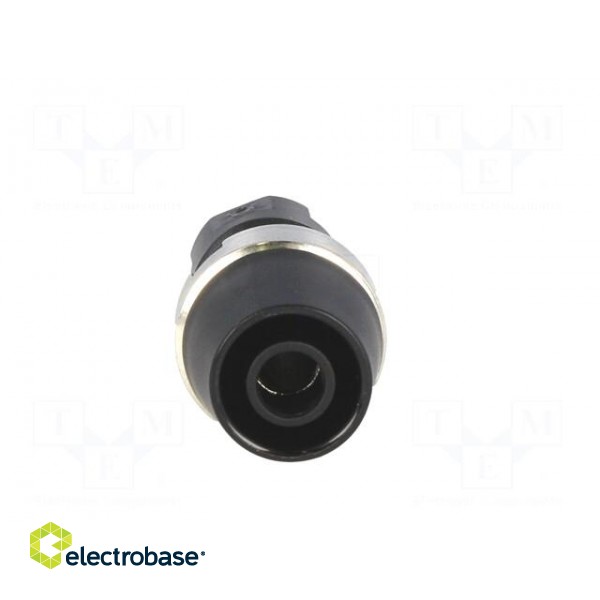 Socket | 4mm banana | 32A | 1kVDC | black | nickel plated | screw | 39mm image 9