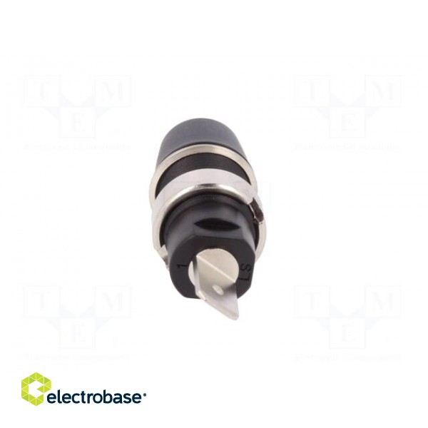 Socket | 4mm banana | 32A | 1kVDC | black | nickel plated | screw | 41mm image 5
