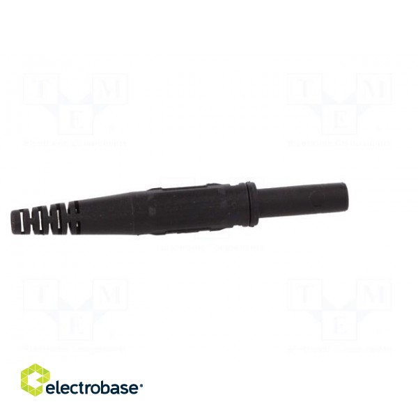 Socket | 4mm banana | 32A | black | on cable | insulated | 2.5mm2 image 7