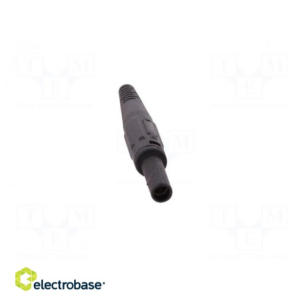 Socket | 4mm banana | 32A | 1kV | black | on cable | insulated | 2.5mm2 image 9