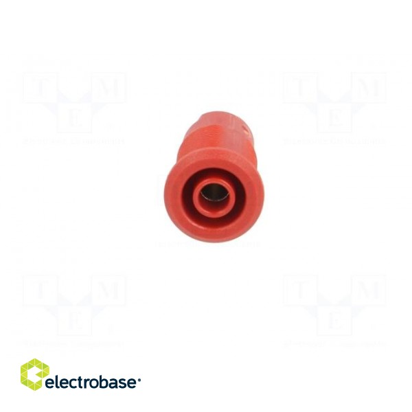 Socket | 4mm banana | 32A | 1kV | Cutout: Ø12.2mm | red | nickel plated image 9