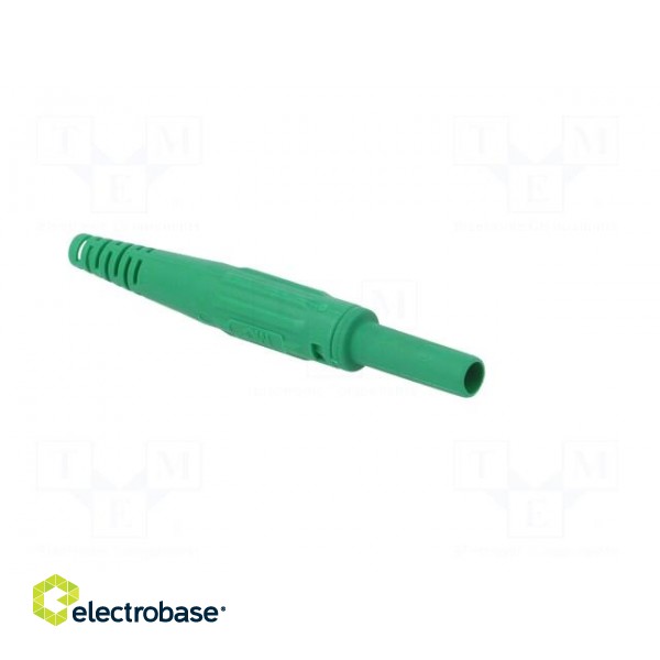 Socket | 4mm banana | 32A | green | on cable | insulated | 2.5mm2 image 8