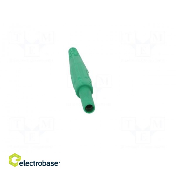 Socket | 4mm banana | 32A | green | on cable | insulated | 2.5mm2 image 9