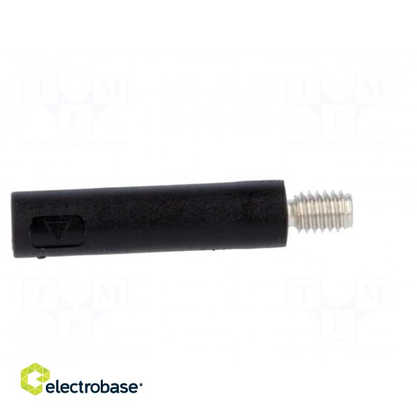 Socket | 4mm banana | 32A | 1kVAC | black | nickel plated | -25÷80°C image 3